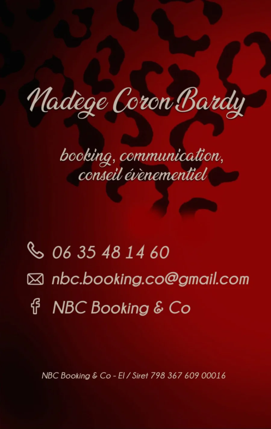 Nadège Coron Bardy — booking, communication, conseil évènementiel
